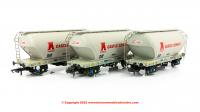 ACC2043CS-X Accurascale PCA - Cement Wagon Triple Pack - VTG Castle Cement (early)